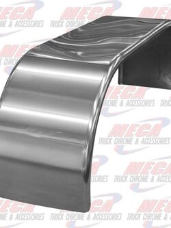 FULL FENDER S/S SET 14 GA SMOOTH FINISH EXTRA LONG - 142"