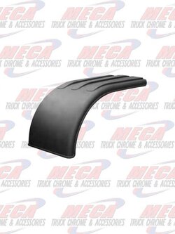 HALF FENDER BLACK PLASTIC POLY W/O BKTS - EACH 66" TFEN-NF66P (TWO OF THESE NEEDED FOR 1 AXLE)