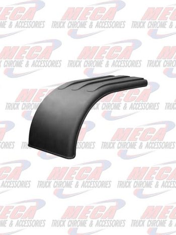 HALF FENDER BLACK PLASTIC POLY W/O BKTS - EACH 66" TFEN-NF66P (TWO OF THESE NEEDED FOR 1 AXLE)