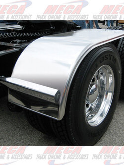 HALF FENDER 66" SMOOTH ROLLED EDGE & FLANGE