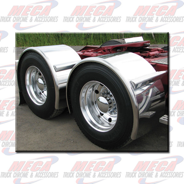 SINGLE AXLE FENDER SUPER LONG SMOOTH 95" 14GA SET2