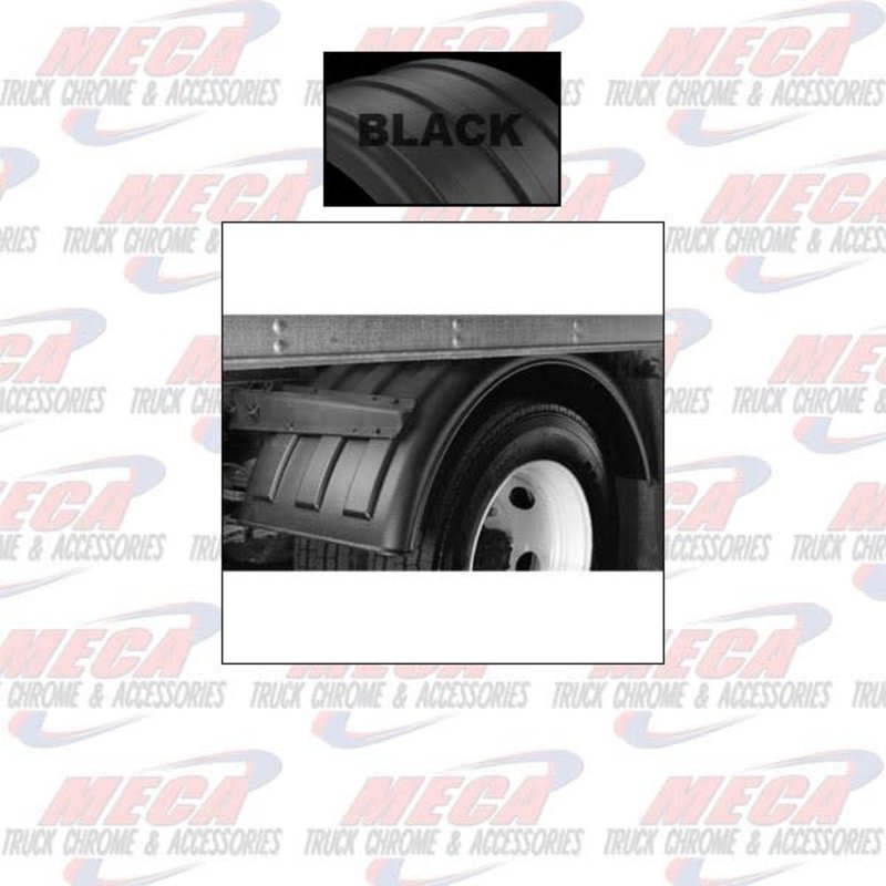 FENDER 1 AXLE 19.5"  WHEEL POLY BLACK SET OF 2