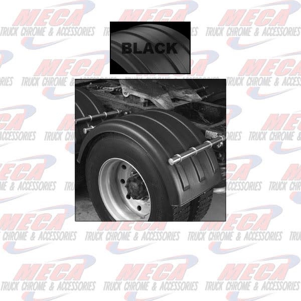 FENDER SINGLE AXLE Sold Each (EACH TRUCK, NEEDS 2 OF THESE PER AXLE) 22.5"/24.5"  POLY BLACK