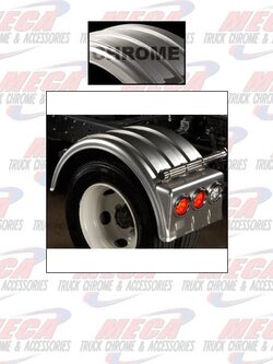 FENDER 1 AXLE 22.5"/24.5"  W/ LIGHTBOX POLY PLATIU