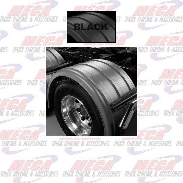 FENDER 1 AXLE 24.5" POLY BLACK SET OF 2