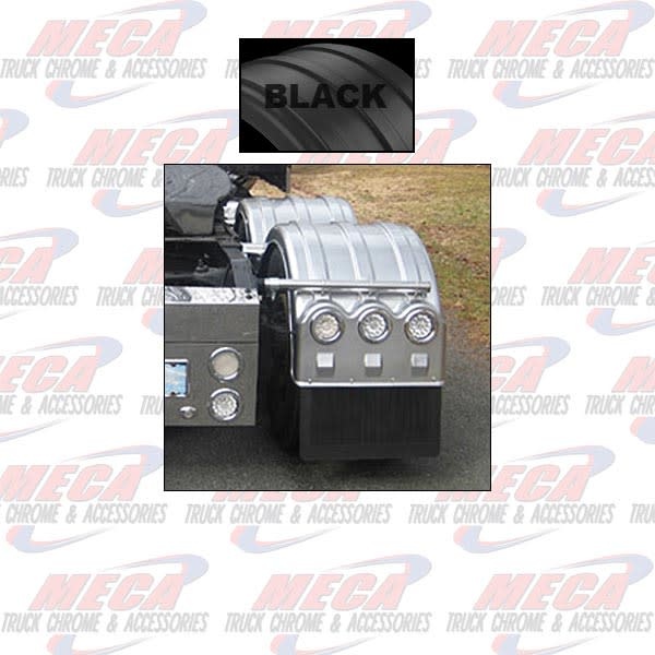 FENDER 1 AXLE 24.5" W/ LIGHTBOX POLY BLACK SET / 2