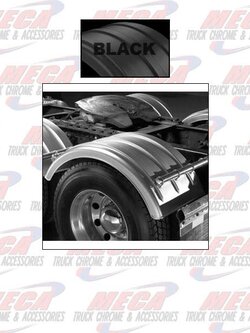 FENDER 1 AXLE EYEBROW POLY BLACK SET OF 2