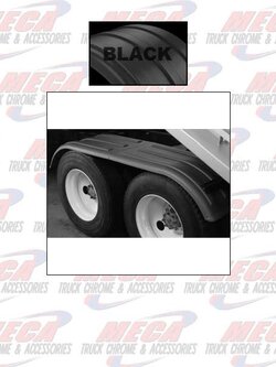 FENDER FULL SHORT POLY BLACK SET OF 2