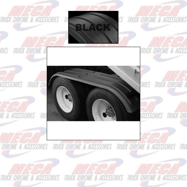 FENDER FULL SHORT POLY BLACK SET OF 2