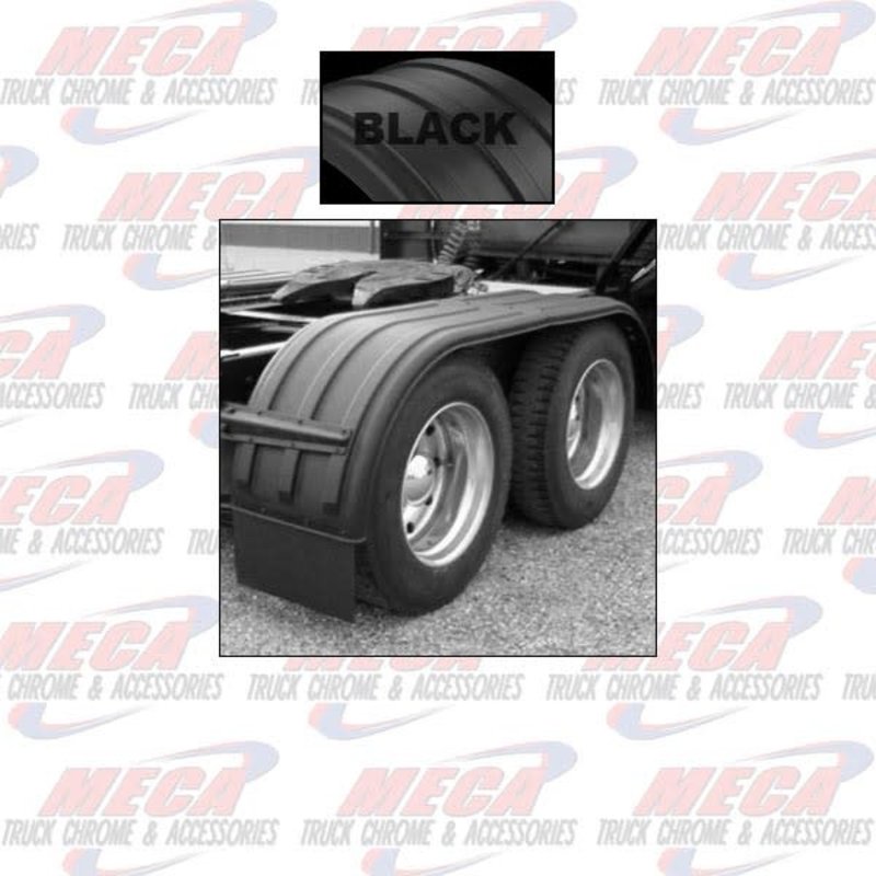 FENDER FULL LONG POLY BLACK SET OF 2