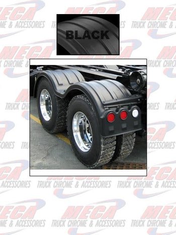FENDER DOUBLE AXLE POLY BLACK W/ LIGHTBOX SET 2