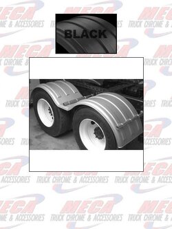 FENDER DOUBLE AXLE POLY BLACK SET OF 2