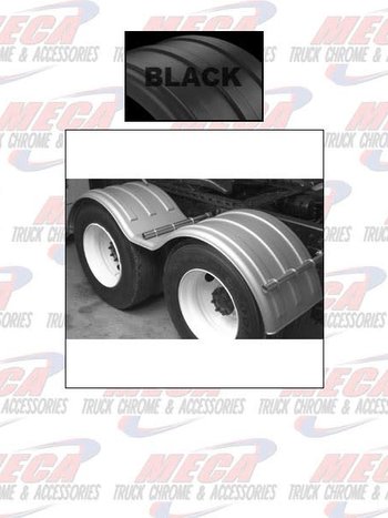 FENDER DOUBLE AXLE POLY BLACK SET OF 2
