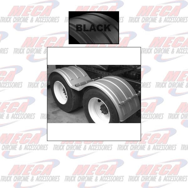 FENDER DOUBLE AXLE POLY BLACK SET OF 2
