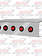 REAR FRAME COVER FL W/5 -2" LIGHT HOLES SS