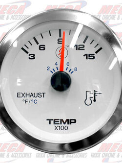 WHITE FACE PYROMETER 3" GAUGE