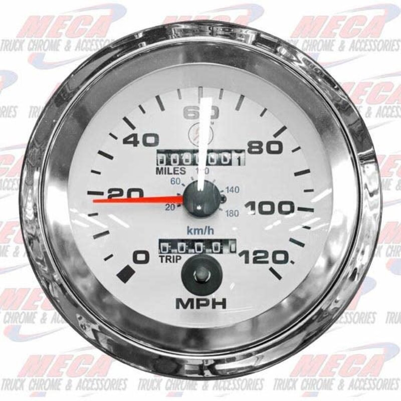 WHITE FACE SPEEDOMETER 5" GAUGE 120 MPH