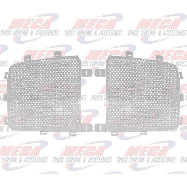 FRONT GRILL FOR KW T2000 S.S. W/ STAR HOLES (2PC)