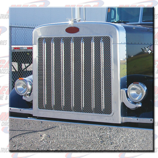 GRILL PB 379 EXTENDED HOOD W/ LOGO CUTOUT S.S.