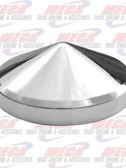 HUBCAP REAR POINTED 8" CHROME