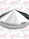 HUBCAP REAR POINTED 8" CHROME