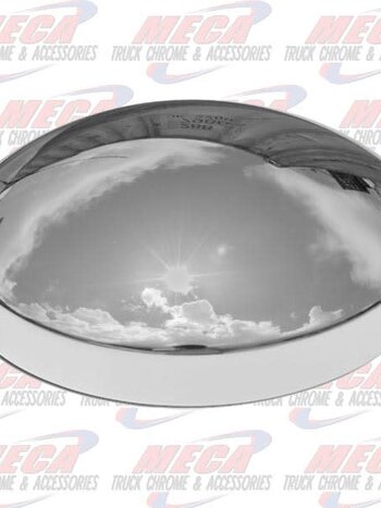 HUB CAP REAR CHROME 8" DIAMETER FOR 5/8" STUD ECO