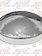 HUB CAP REAR CHROME 8" DIAMETER FOR 5/8" STUD ECO