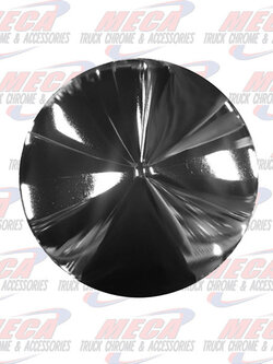 HUBCAP REAR POINTED 8" DIA. CHROME 5/8" STUD ECO