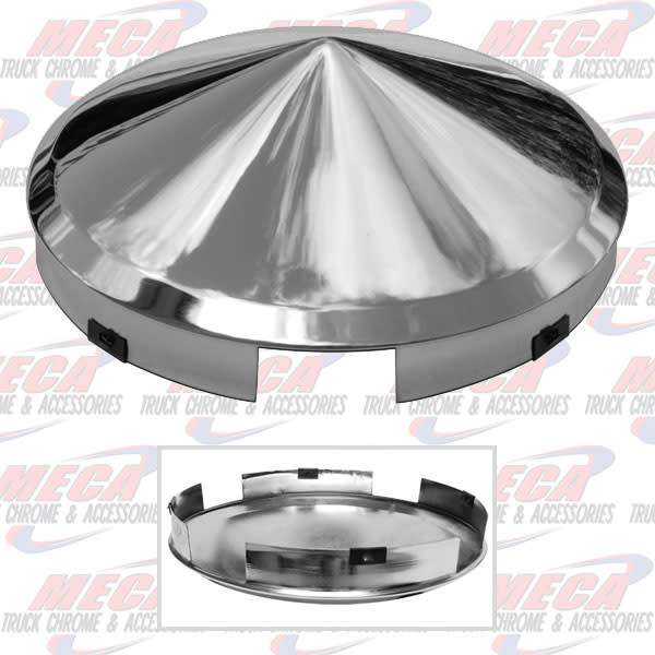 HUBCAP POINT 4NOTCH LONG LIP CHROME