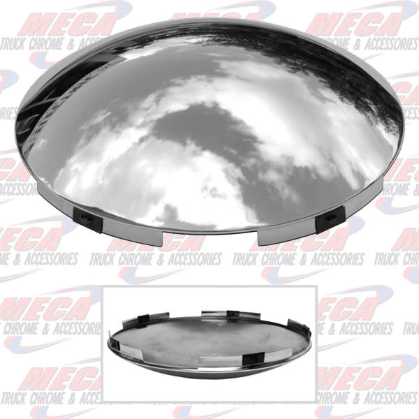 HUBCAP ROUND 5NOTCH SHORT LIP CHROME