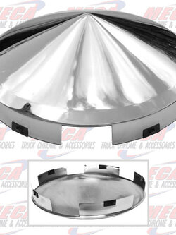 HUBCAP POINT 5NOTCH LONG LIP CHROME