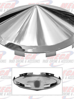 HUBCAP POINT 6NOTCH SHORT LIP CHROME