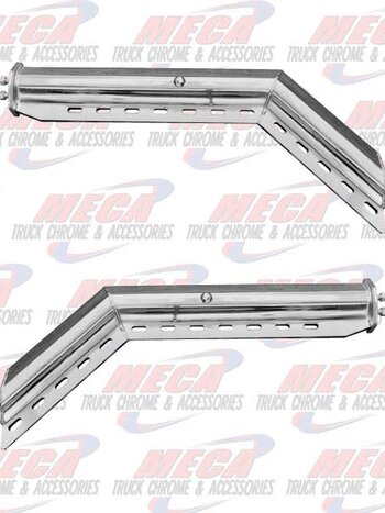 MUDFLAP HOLDER CHROME ANGLE HD  1 1/8" BOLT SEP