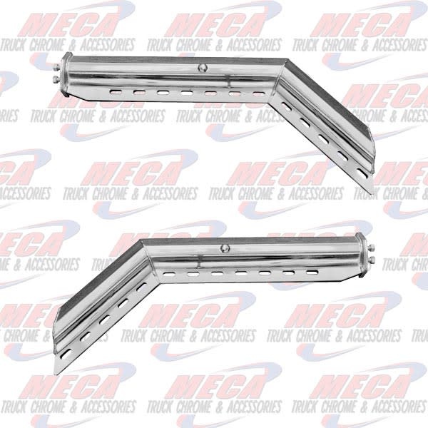 MUDFLAP HOLDER CHROME ANGLE HD  1 1/8" BOLT SEP