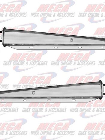 UNITED PACIFIC *** Use CHL5100 *** MUDFLAP HOLDER CHROME POINTED 2-1/2" BOLT SEPARATION