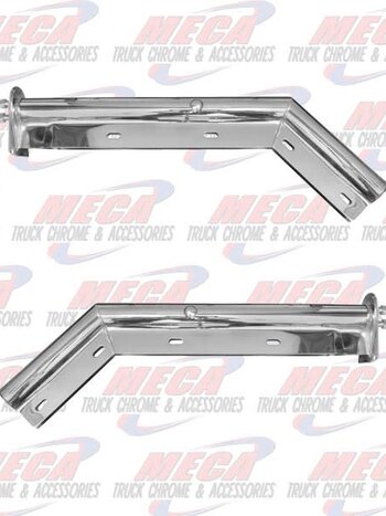 MUDFLAP HANGER ANGLED CHROME ECO 1-1/8"