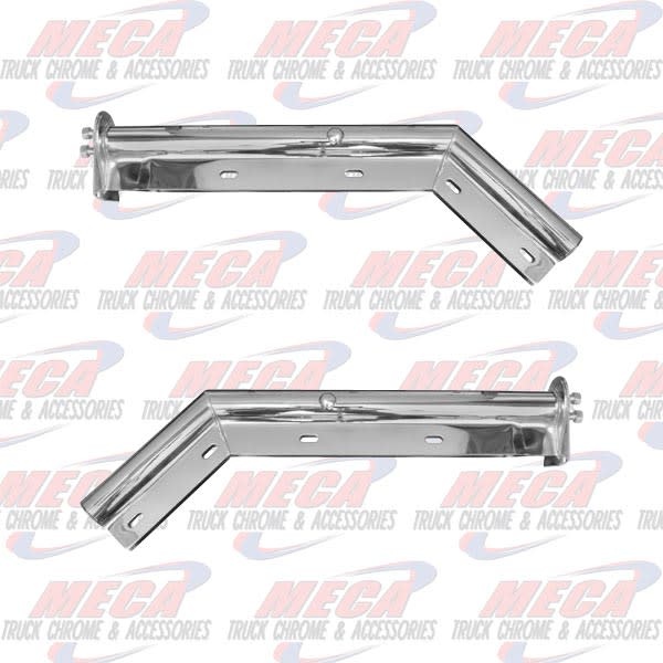 MUDFLAP HANGER ANGLED CHROME ECO 1-1/8"