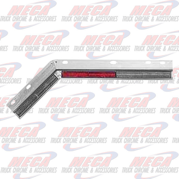 UNDER MUDFLAP HOLDER REFLECTOR FLAT SET ANGLED