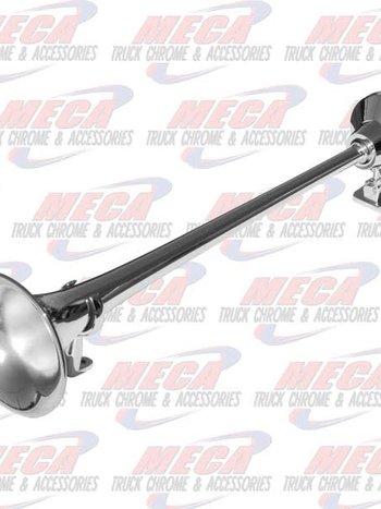 AIR HORNS CHROME ROUND STYLE 24.5" ROOF MOUNT