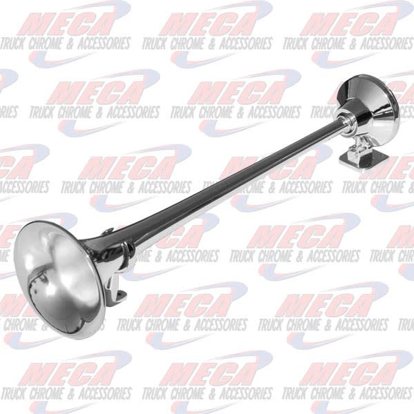 AIR HORNS CHROME ROUND STYLE 24.5" ROOF MOUNT