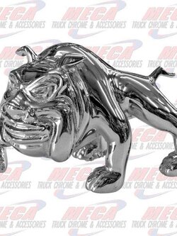 CR. BULL DOG HOOD ORNAMENT 6-1/2" X 3-11/16" X 3-3/4"