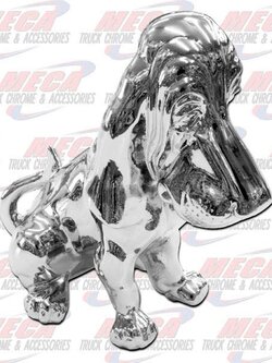 HOOD ORNAMENT DOG HOUND DOG 5"L x 4"W x 7"H