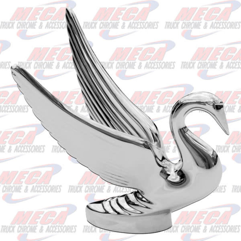 HOOD ORNAMENT SWAN LARGE 5.5"L x 4"W x 7"H