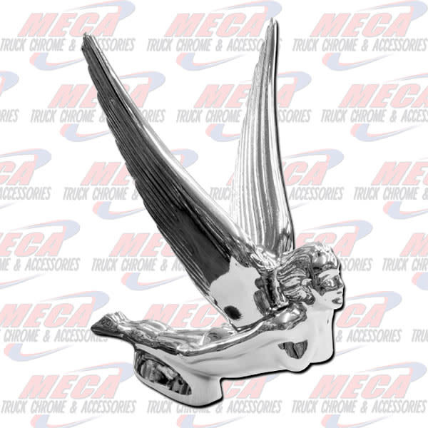 HOOD ORNAMENT GODDESS FLYING 8.5" L X 4.25" H
