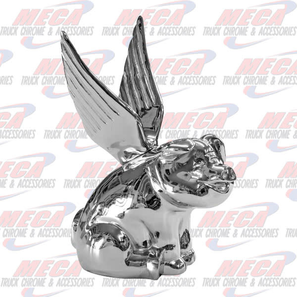 HOOD ORNAMENT PIG WINGED 6"L x 4"W x 8"H