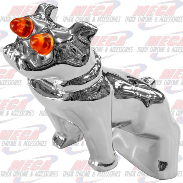 HOOD ORNAMENT BULLDOG ILLUMINATED EYES