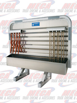 HEADER RACK 70" WIDE X 68" TALL DIAMOND 2 CHAIN RACKS 1 FULL TRAY