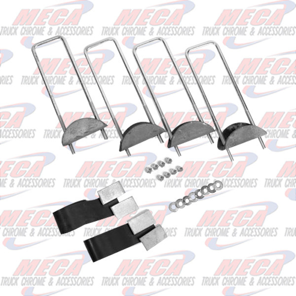 HEADER RACK U BOLT 21" MOUNTING BRACKET KIT - FITS MOSTLY VOLVO TRUCKS