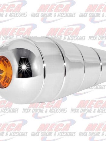 CR. ALUM. TURN SIGNAL HANDLE W/AMBER CRYSTAL