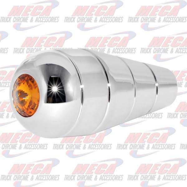 CR. ALUM. TURN SIGNAL HANDLE W/AMBER CRYSTAL